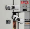 5-Pack Grey Regrigerator Locks
