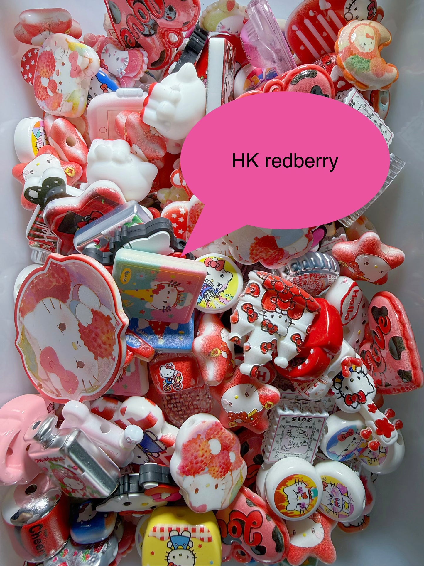Kawaii Resin Mix Pack | Hello Kitty,Food&Bottle miniatures for DIY Jewelry