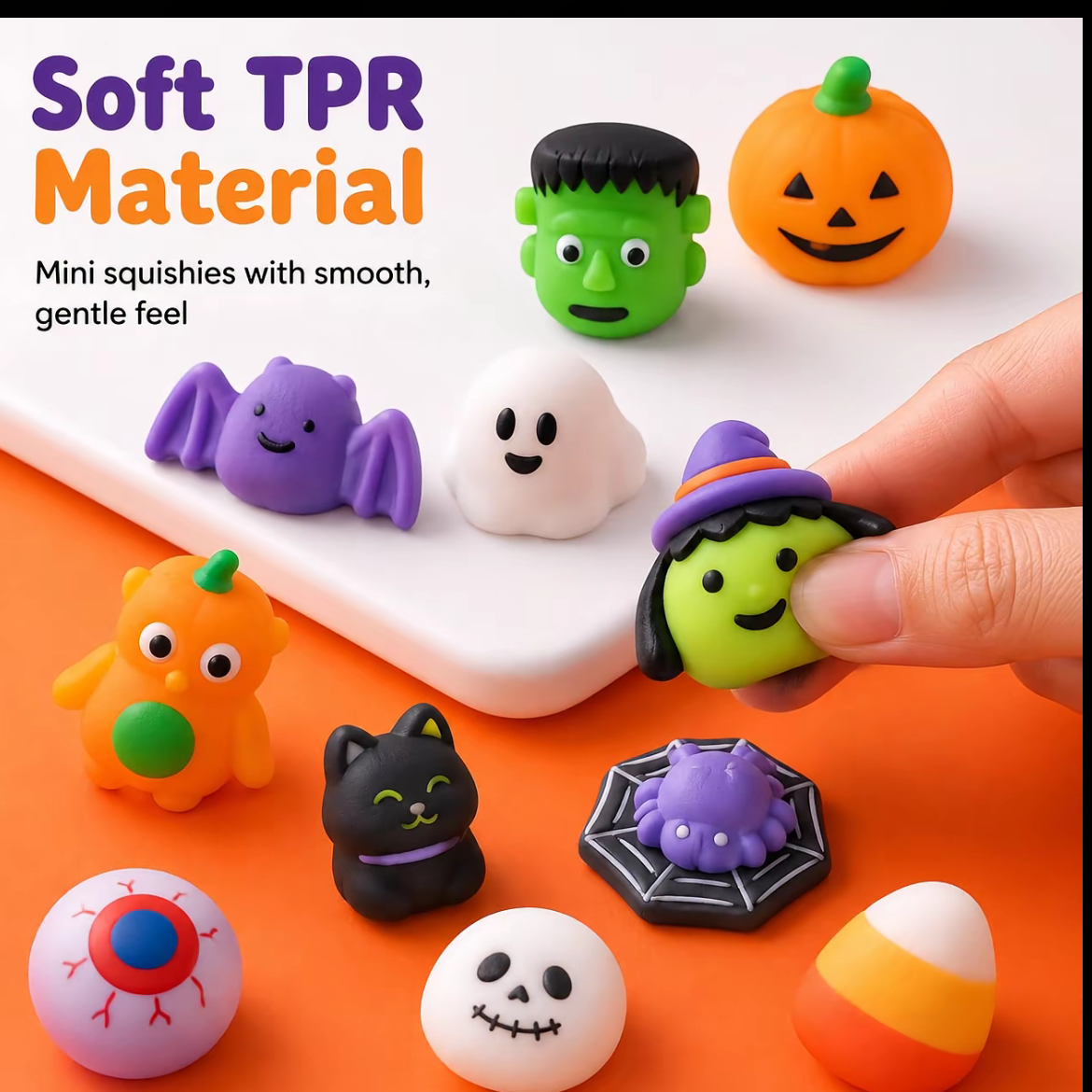 30/60/90PCS Halloween Mochi Squishies
